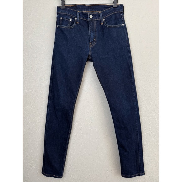 Levi's 512 slim taper dark wash jeans 30x32 - Picture 3 of 12